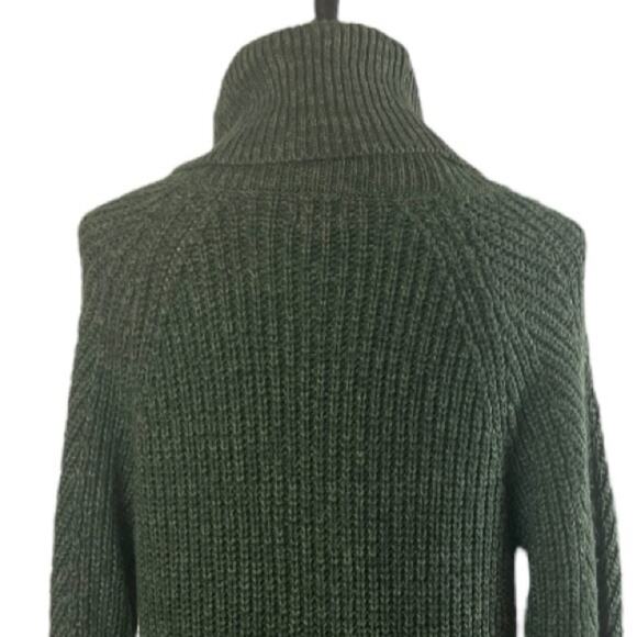 A New Day Target Sweater Tunic Turtleneck Chunky Knit Olive Green Women’s Size M - Picture 9 of 13